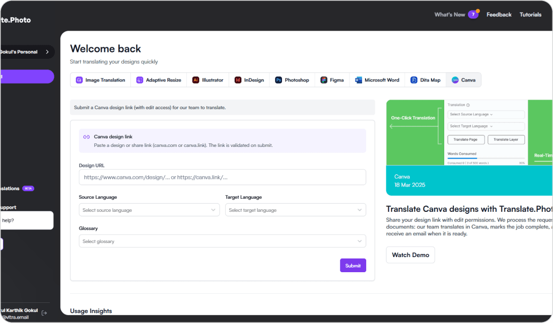 Open or Connect Your Canva Design