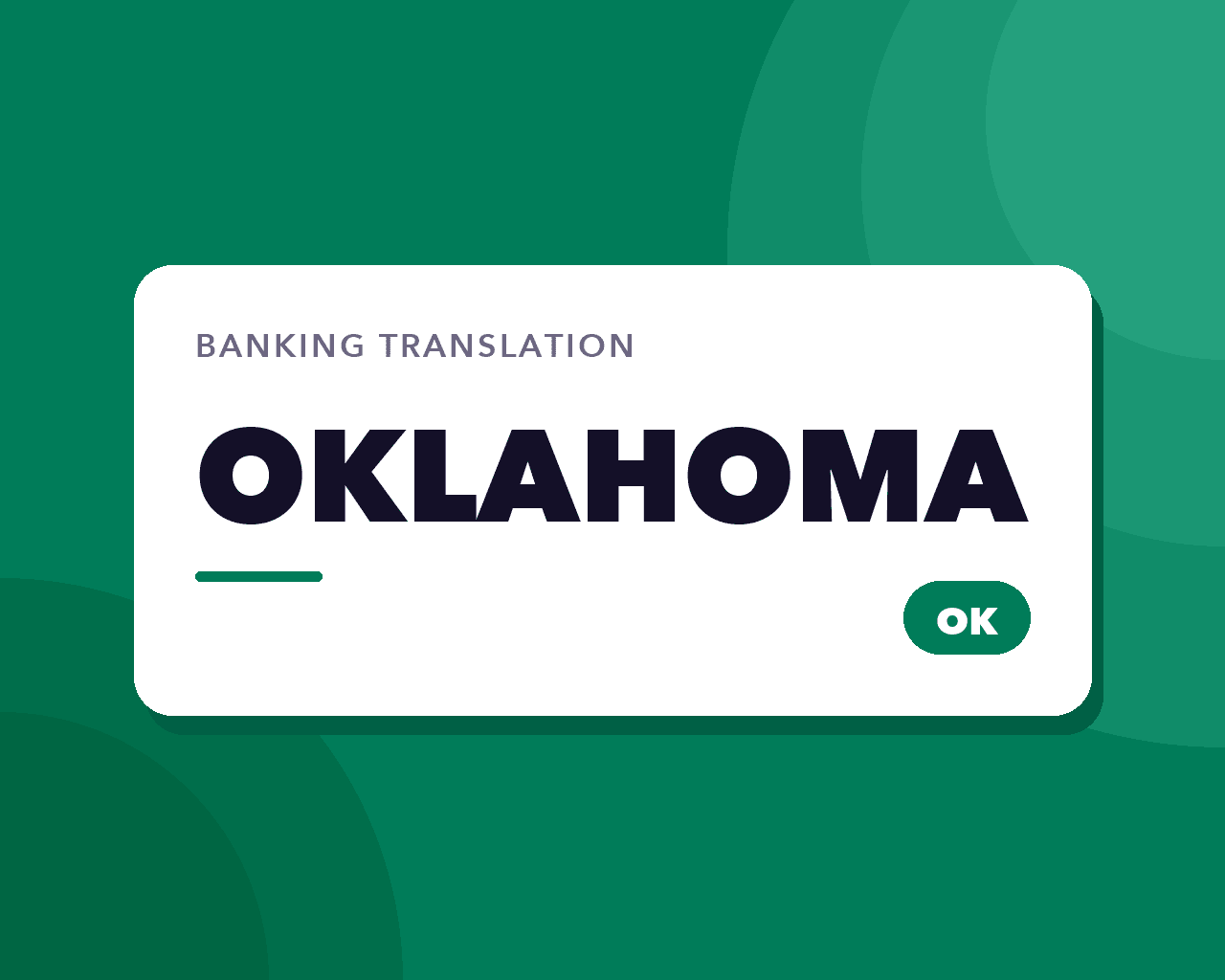 Oklahoma Banking Translation: Tribal Financial Institutions