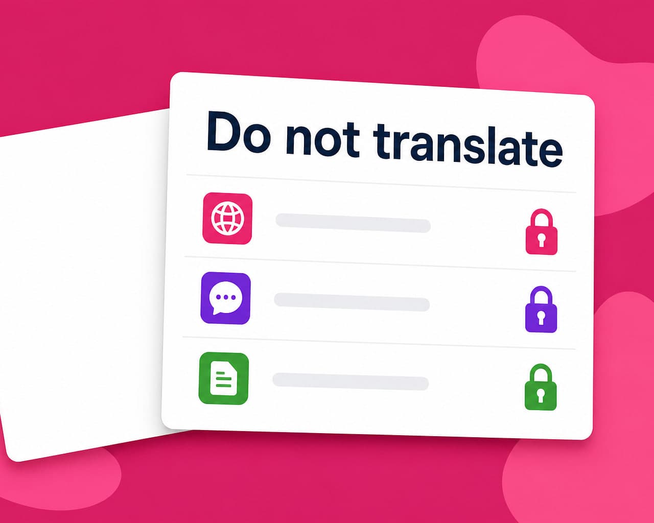 Do-Not-Translate Lists: Protecting Brand Terms