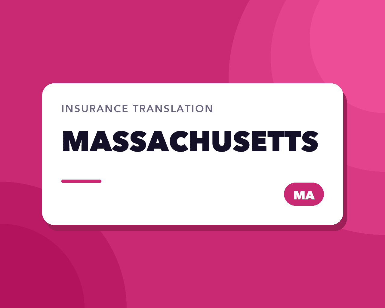 Massachusetts Insurance Translation: Portuguese First