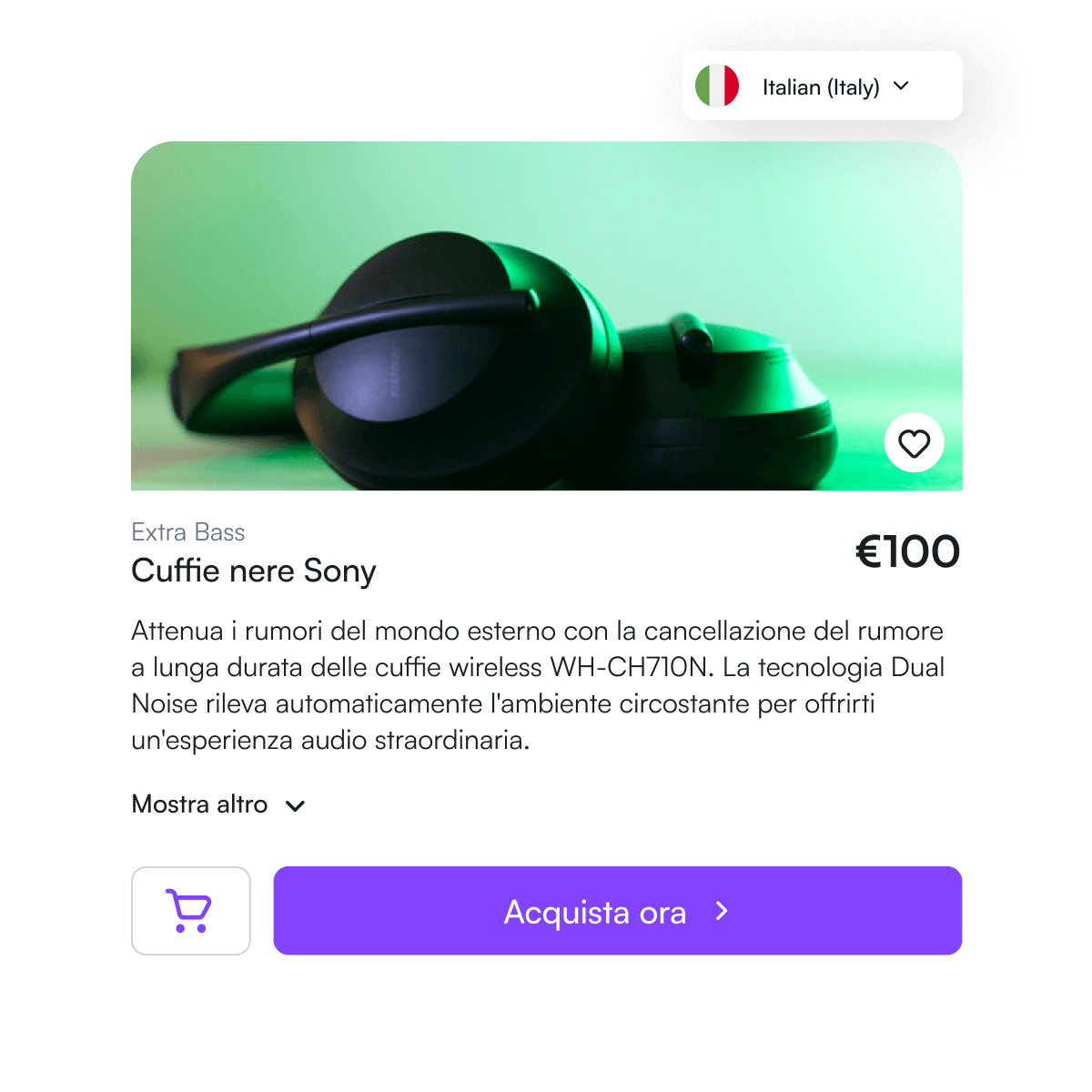 Multilingual eCommerce experiences