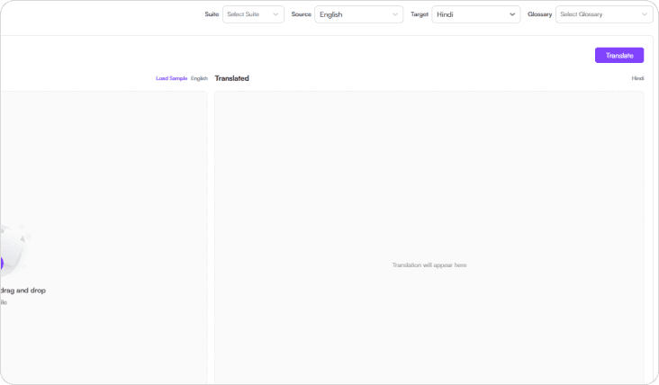 Select the target language